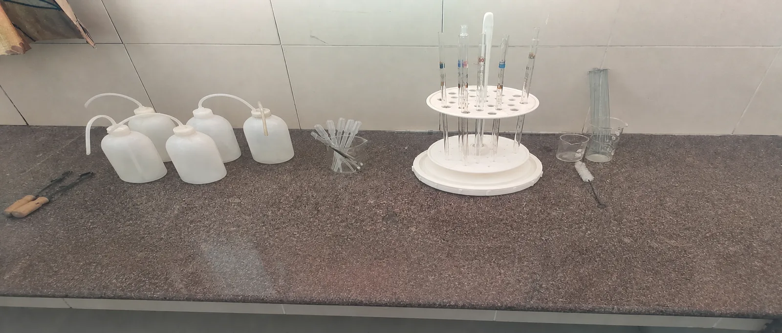 Wash Bottles and Pipettes Stand